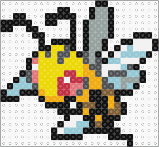 Beedrill 0015 - black,gray,light blue,yellow