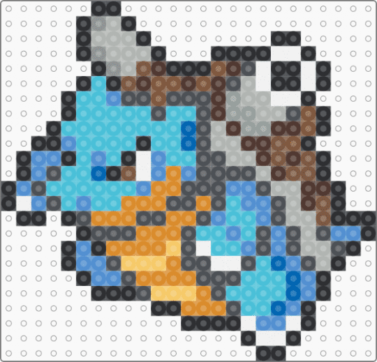 Blastoise 0009 - gray,light blue