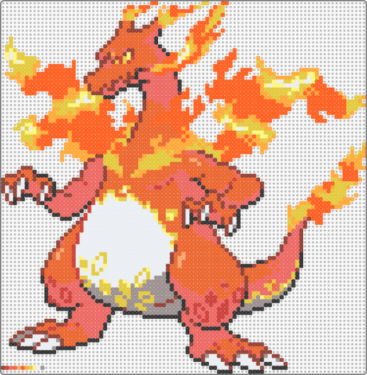 Gigantamax Charizard - charizard,pokemon,fiery,flames,gaming,video game,red,orange