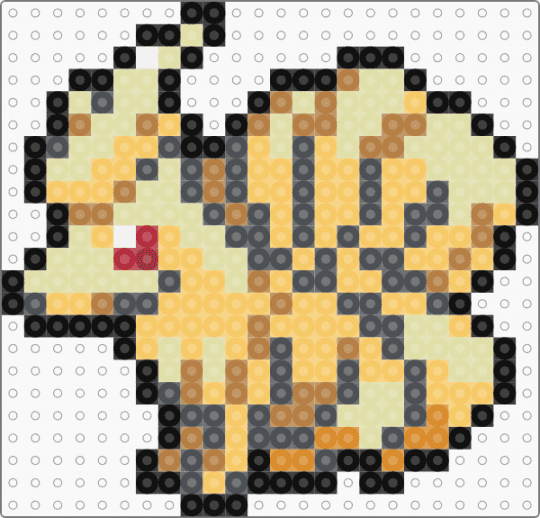Ninetales 0038 - gray,yellow,pokemon