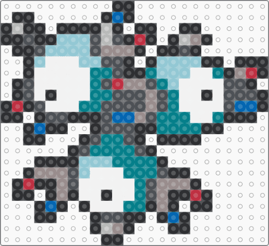 Magneton 0082 - gray,teal,pokemon