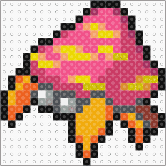 Parasect 0047 - pink,orange,pokemon