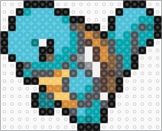 Squirtle 0007 - gray,teal,light blue