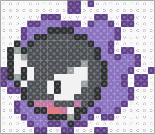 Gastly 0092 - purple,blue,gray