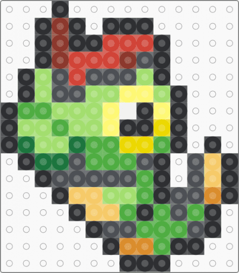 Caterpie 0010 - gray,green