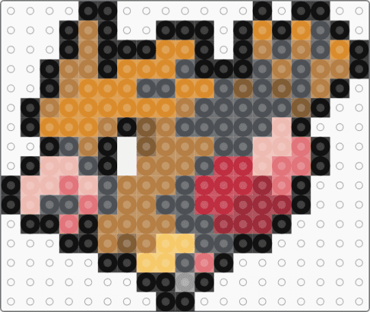 Spearow 0021 - gray,red,orange,tan,pokemon