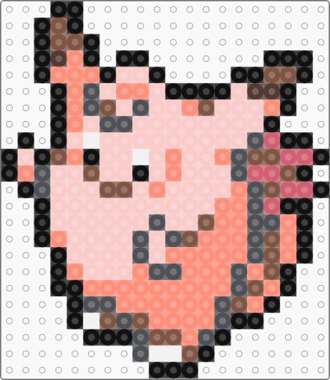 Clefable 0036 - orange,beige,pokemon