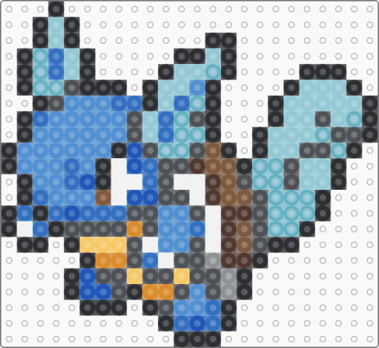Wartortle 0008 - gray,blue,light blue