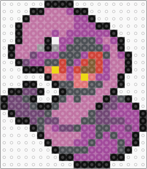 Arbok 0024 - gray,pink,pokemon