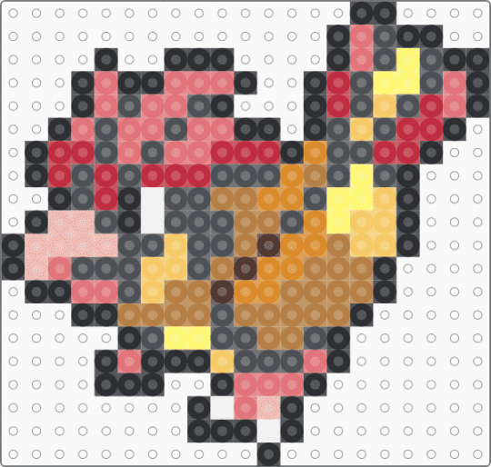 Pidgeotto 0017 - gray,red,tan