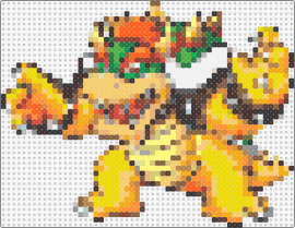 Bowser - bowser,nintendo,character,mario,video game,yellow,orange