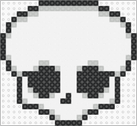 Blank skull - skull,spooky,horror,head,charm,white,black