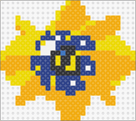 Cosmeon Pokemon - cosmeon,pokemon,gaming,character,yellow,orange,blue