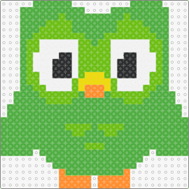 DUO - duolingo,owl,character,mascot,cute,animal,bird,green