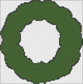 Blank Christmas Wreath - wreath,christmas,template,holiday,simple,green