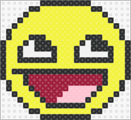 very small epic face - smiley,epic,face,emoji,happy,mouth,yellow,red,pink