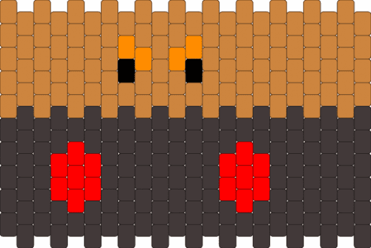 3d animal lil pootis - orange,brown