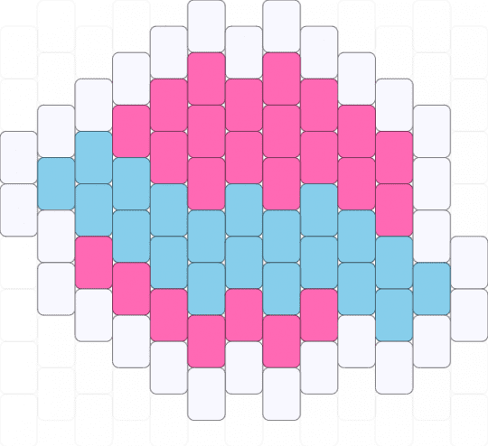 modified planet charm - pink,light blue