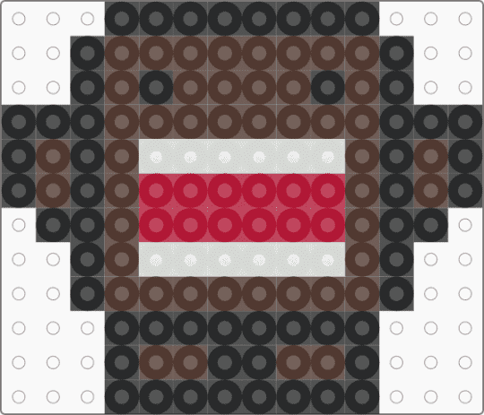 baby domo perler - brown