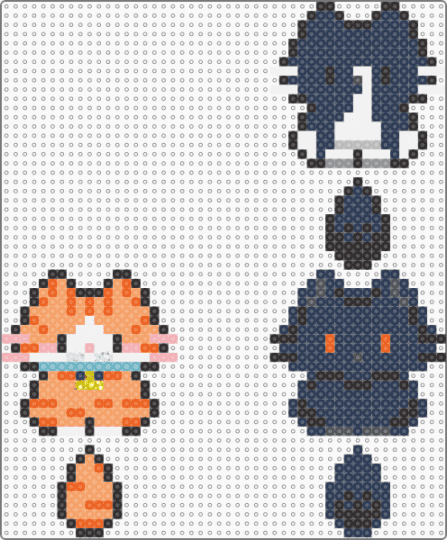My cousins kitty carts (creds in disc) - orange,purple,remix,cat,cute,chibi