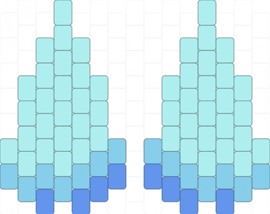 blue horns ( instructions in discription - light blue