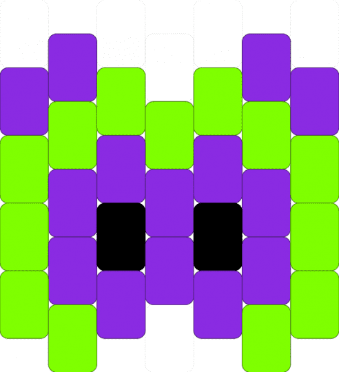 alien lion v2 - purple,green