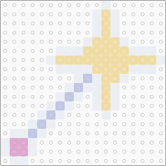 Wand perler - pink,beige