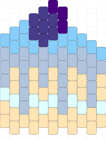 blueberry vanilla cake - light blue,beige