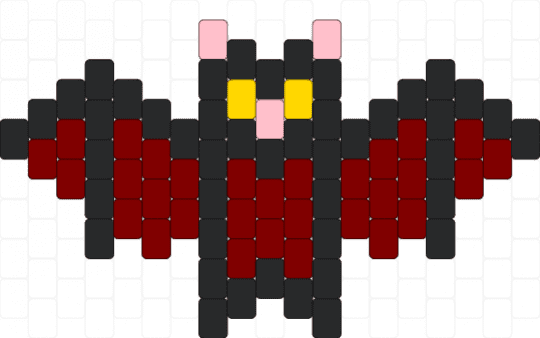 dark red bat - black,brown