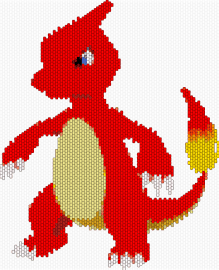 charmeleon - charmeleon,pokemon,evolution,charmander,character,gaming,fiery,red,yellow