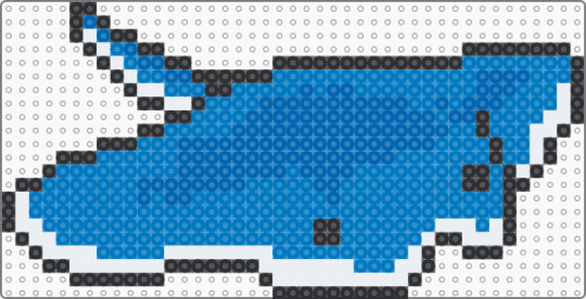 stingray perler - blue