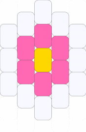 flower v2 - flower,simple,charm,white,pink