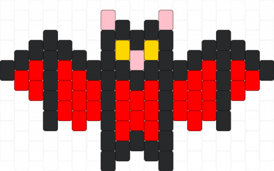 bright red bat - black,red