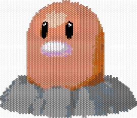 diglett - diglett,pokemon,gaming,character,tan,gray