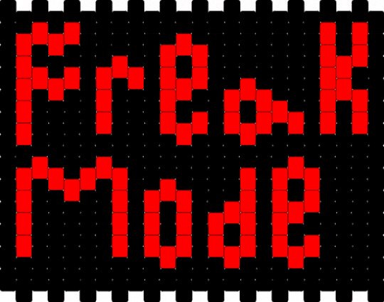 Freak Mode Panel Small - red,black,dorian electra,music