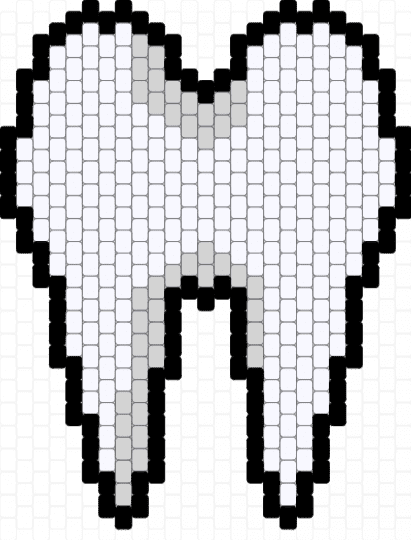 tooth bag panel - white