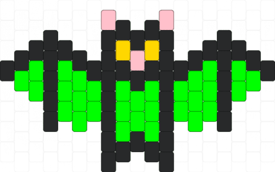 bright green bat - black,green
