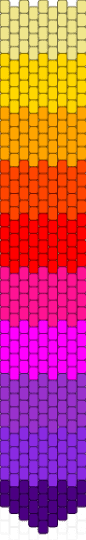 Sunset color tie - yellow,red,pink,purple