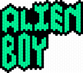 alien boy badge - alien boy,graffiti,text,sign,neon,green,black