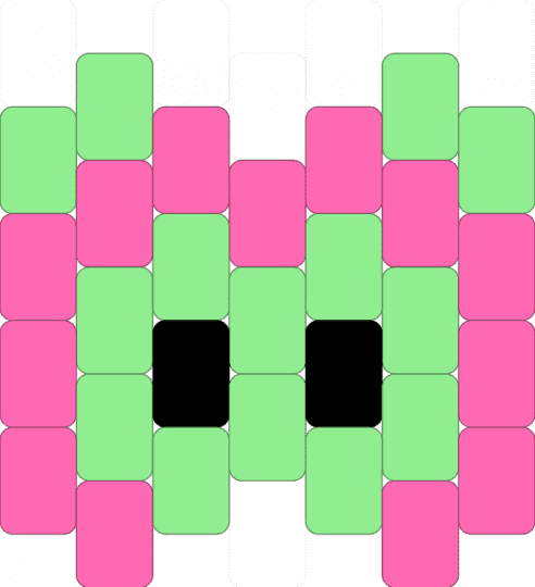 alien lion - teal,pink