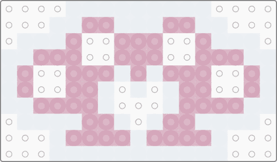 kawaii brass knuckles perler - 