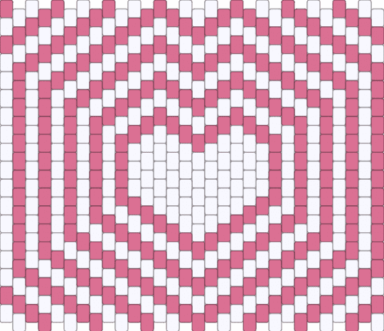 heart tapastry (easy to see) - white,pink