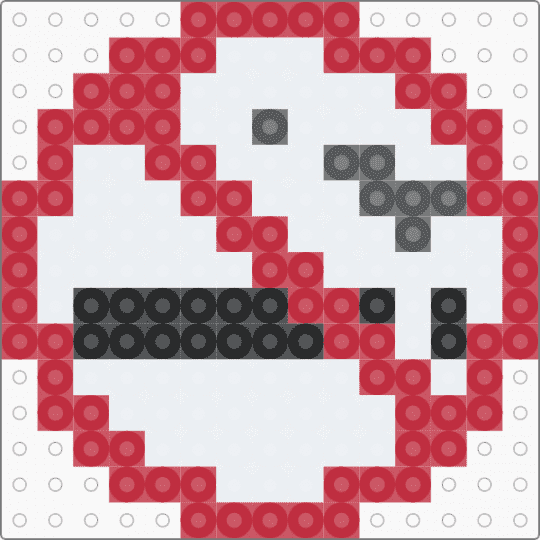 no smoking perler - red