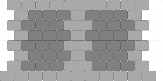 Cinderblock charm - beige,gray