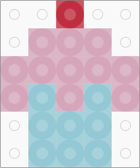 mini cupcake perler - 