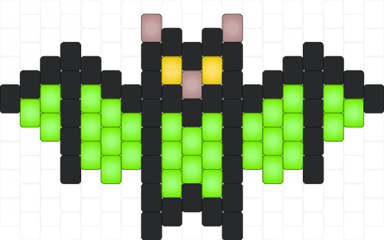glowing bat - bat,animal,creature,dark,night,halloween,spooky,black,green