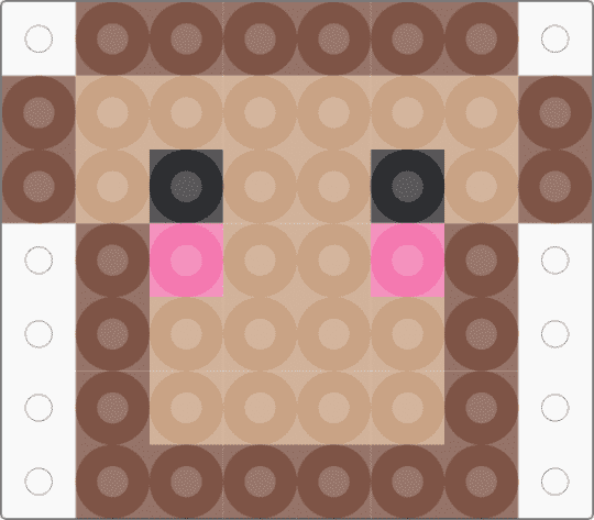 kawaii bread slice - beige,tan