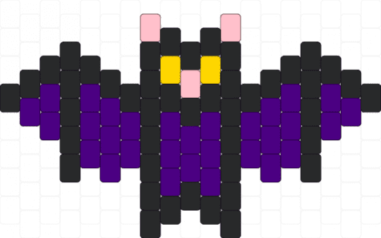 dark purple bat - black,purple