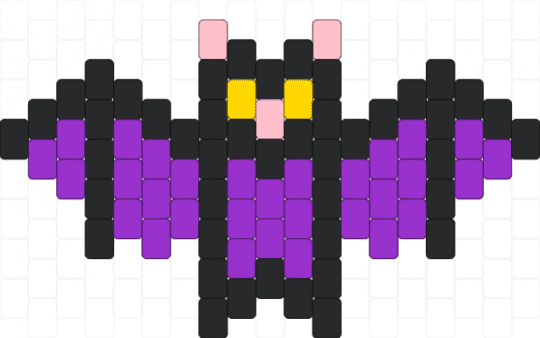 purple bat - black,purple