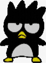 badtz maru - badtz maru,sanrio,penguin,character,black,white